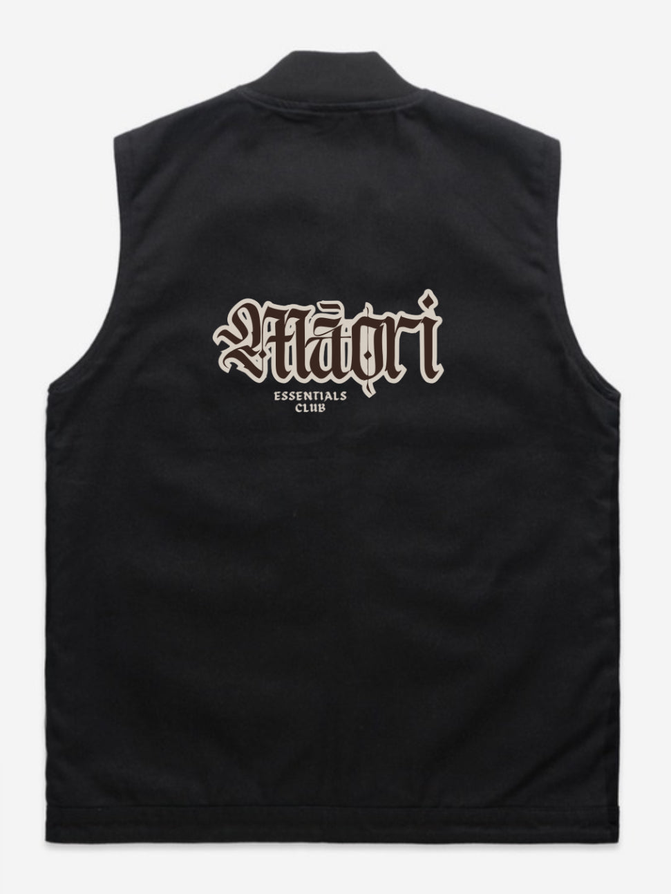 NEW PRE-ORDER MĀORI ESSENTIALS CLUB - EMBROIDED HEAVY DUCK CANVAS VEST 470GSM
